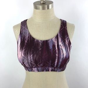 Everlast Women Small Sports Bra Purple Racerback